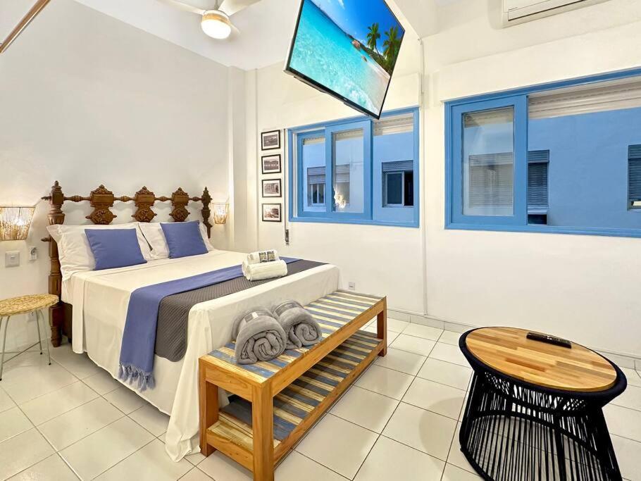 Facing The Sea Ac Basilica Embare Bars&Restaurants Apartment Santos  Bagian luar foto